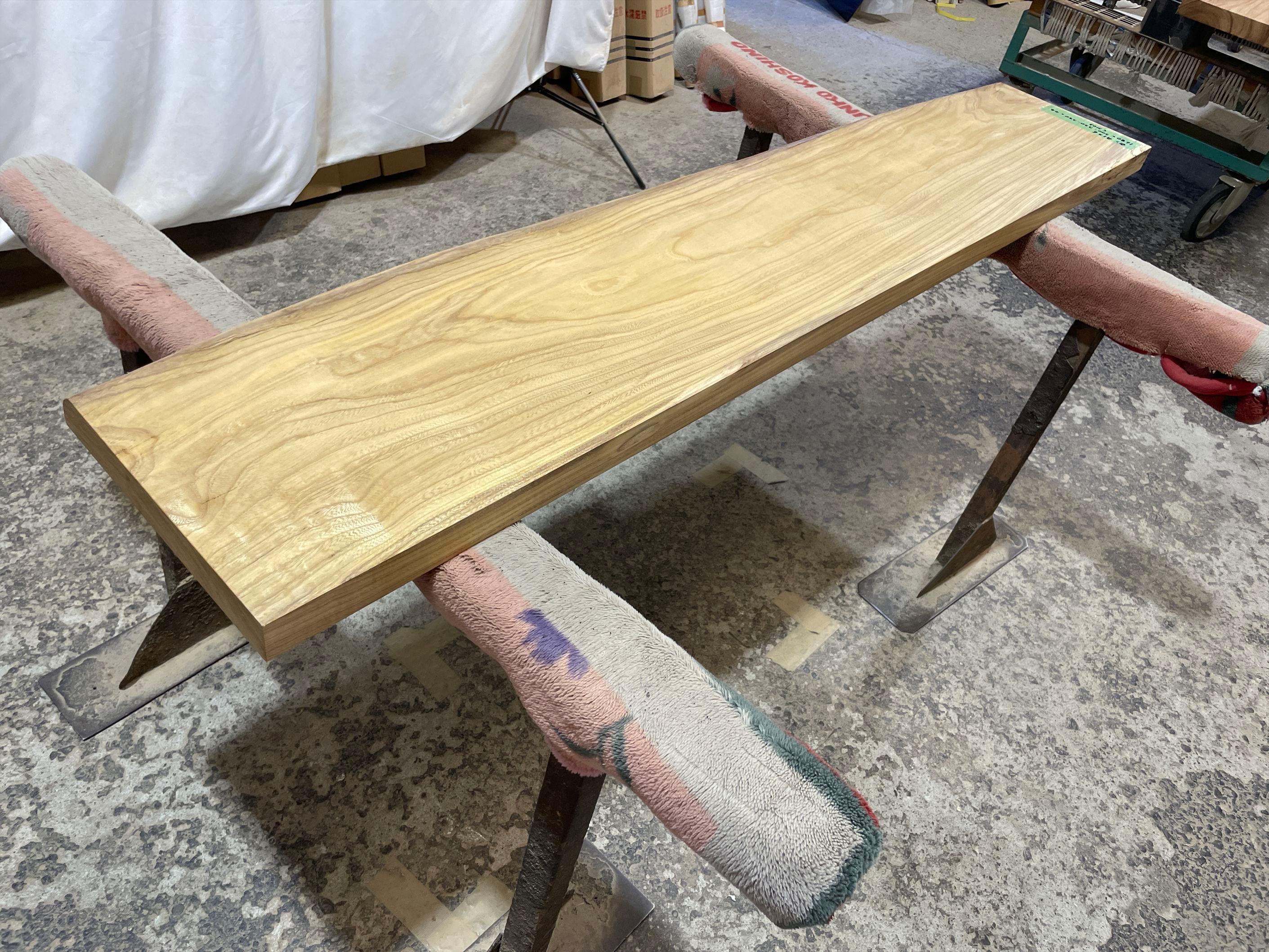 セン9136 栓 一枚板無垢 乾燥材 1680x300-320-290x44mm カウンター 棚