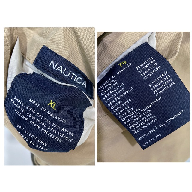 NAUTICA ノーティカ リバーシブルスウィングトップ グレー ベージュ XL