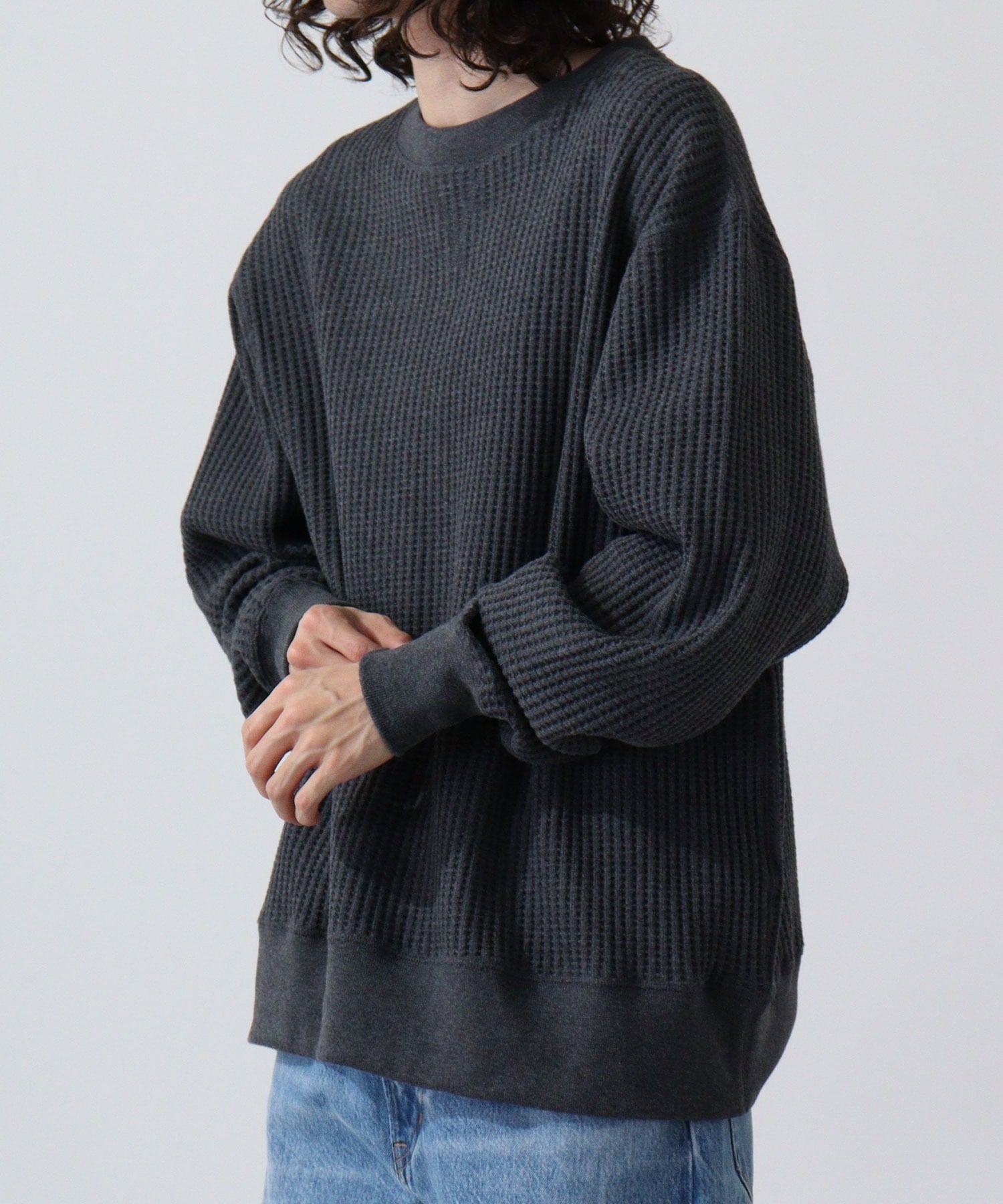 ビッグワッフルBIG SIZEクルーネック #JD042-52S | JEMORGAN ONLINE STORE