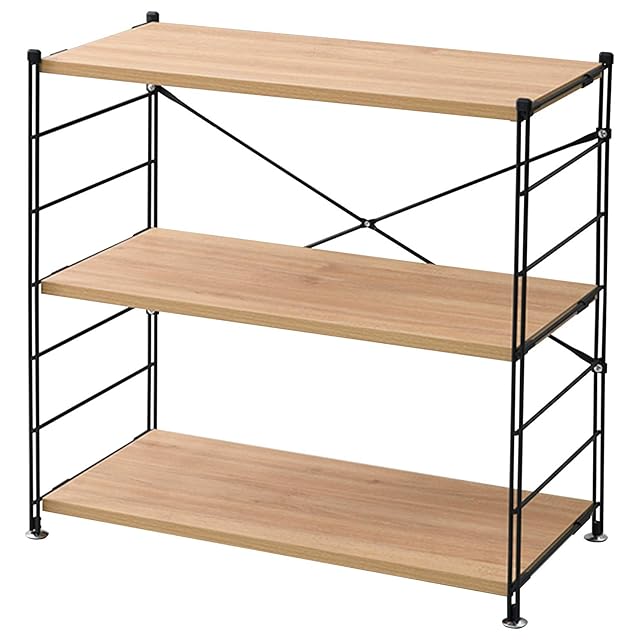 山善(YAMAZEN) ラック オープンシェルフ 幅85.5×奥行41.5×高さ85cm 3段