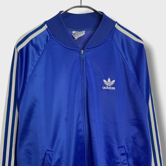 70s USA製 adidas ATPトラックジャケット ジャージ M 青