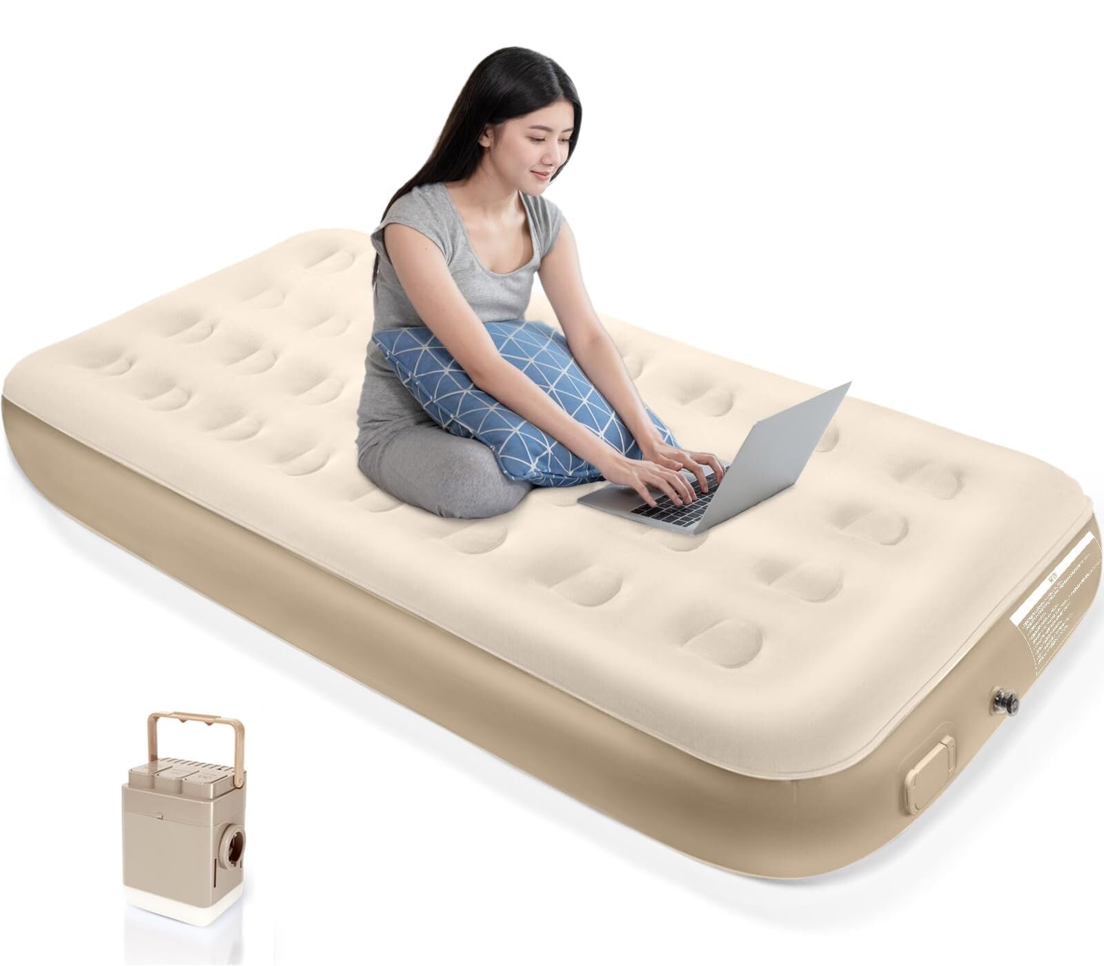 シングル 約191×99×25cm 防水加工 エアーベッド Amazon | エアーベッド