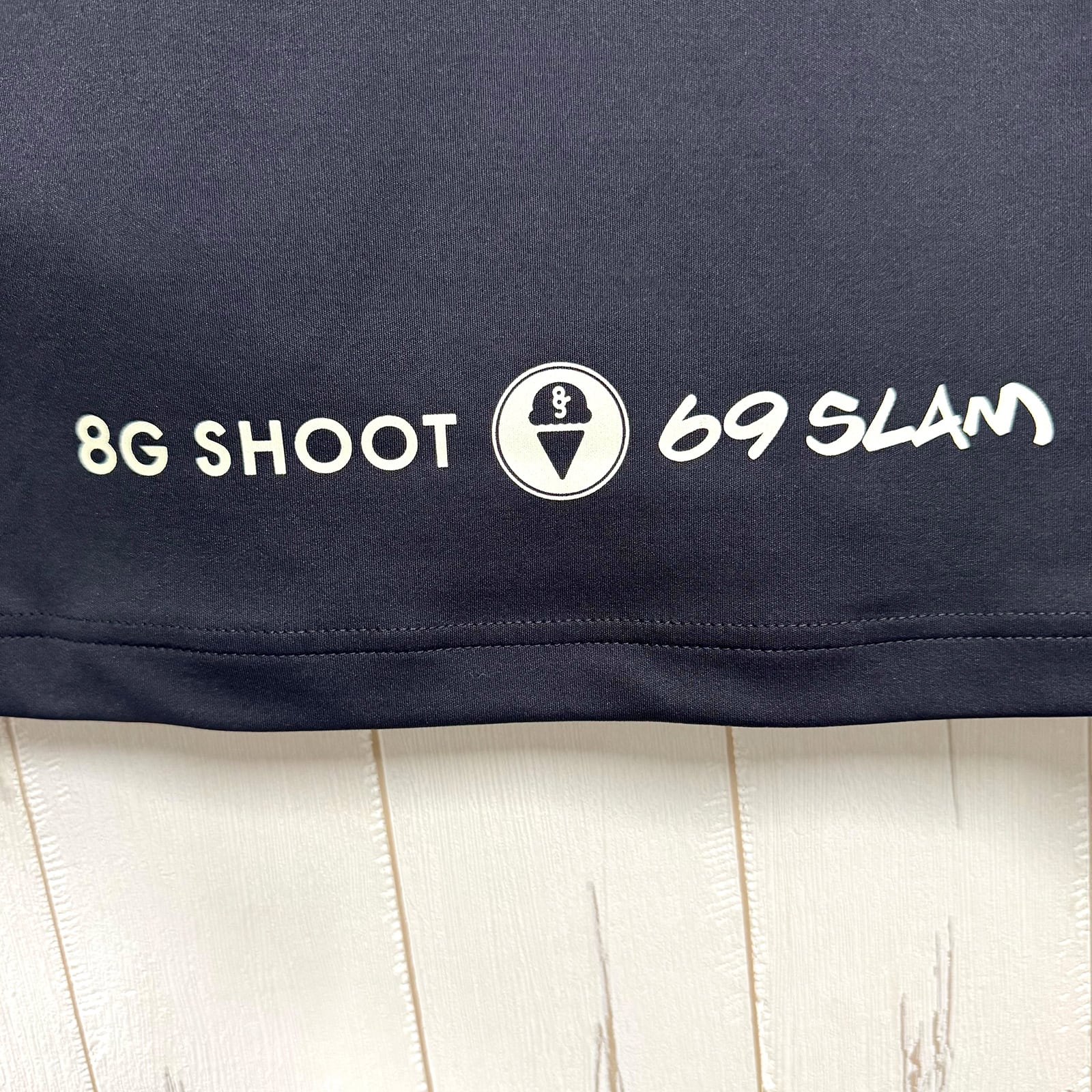 8G SHOOT × 69SLAM MESH SWITCHING MOCK NECK TEE -CHARCOAL- | 8G