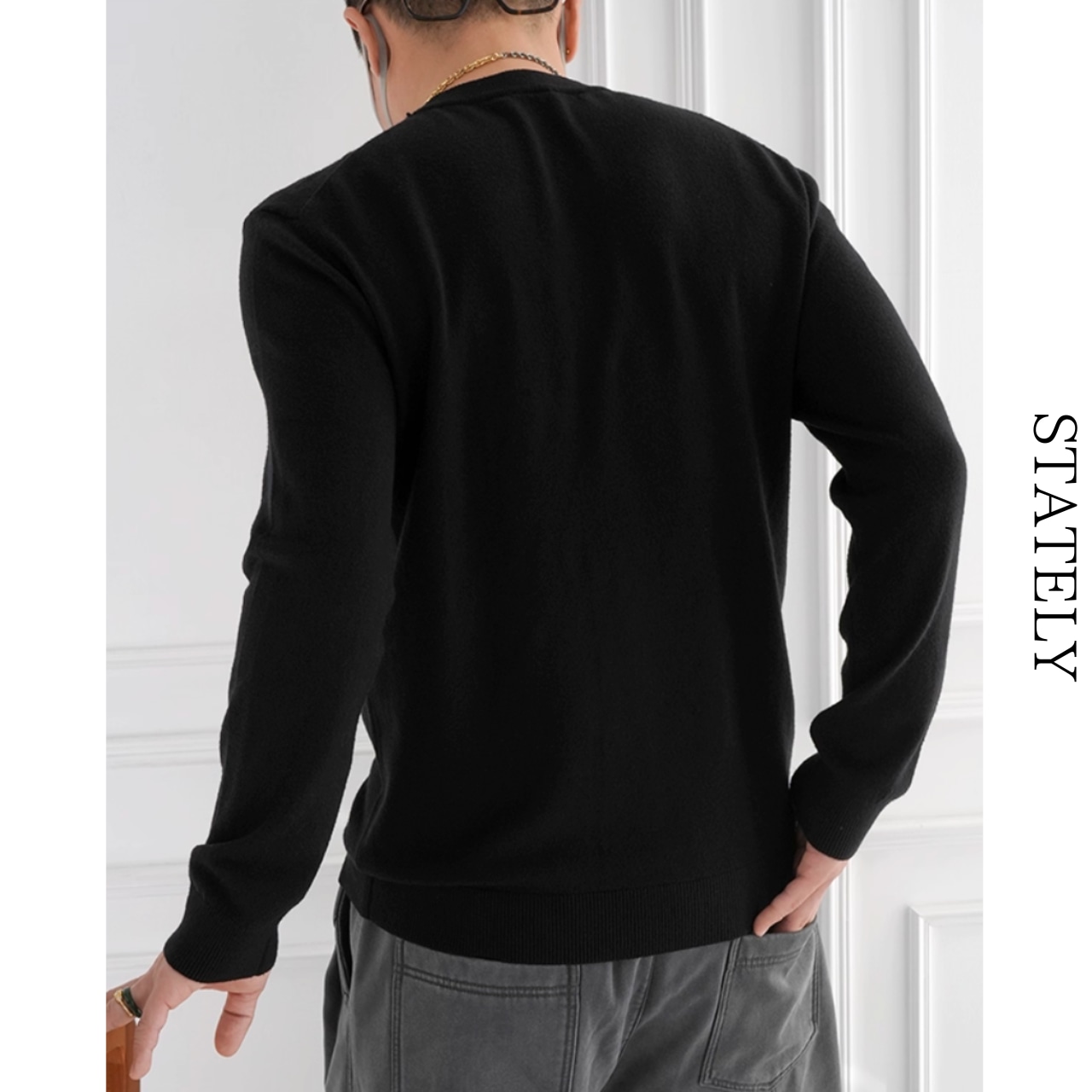 Solid Knit Pullover/3color_T81・画像6