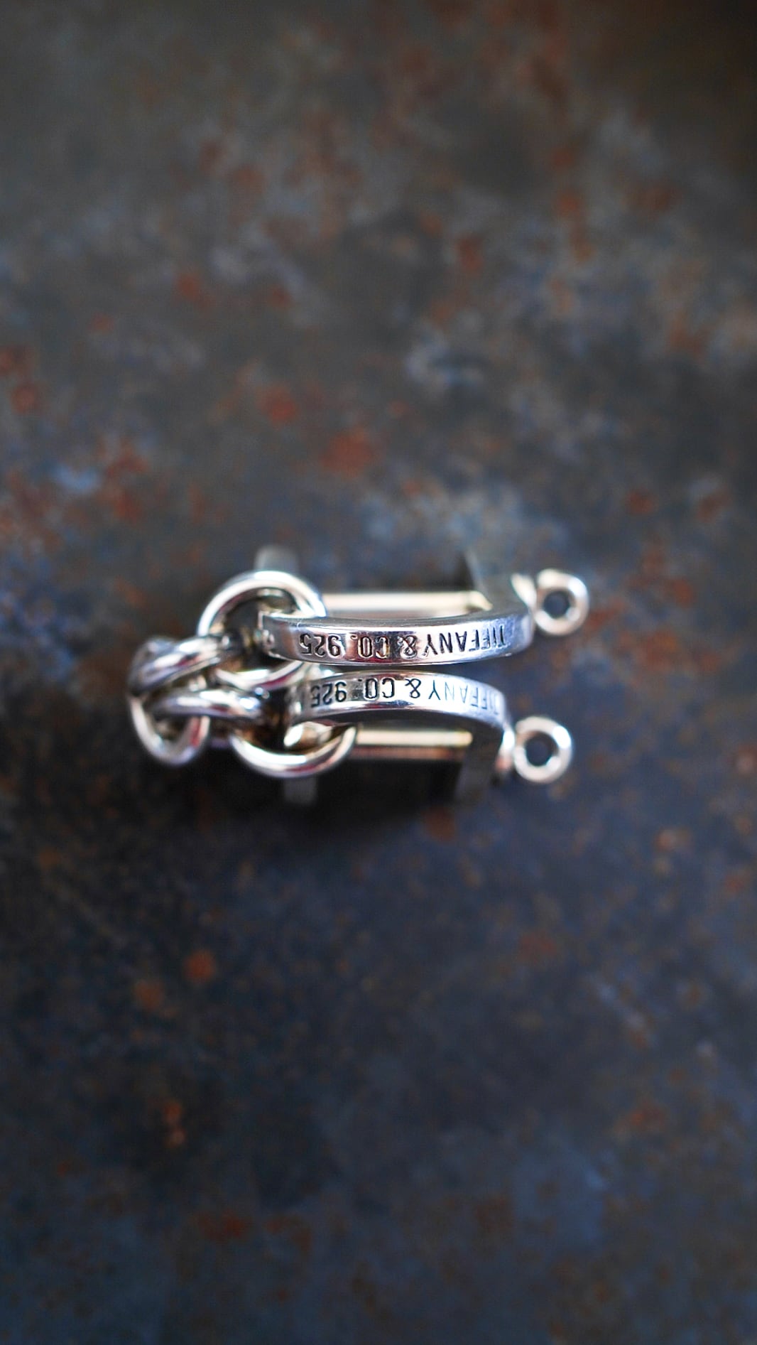 Tiffany & Co. ダブルシャックル キーホルダー　片方だけ VINTAGE】TIFFANY&Co. ティファニー ダブル シャックル キーリング