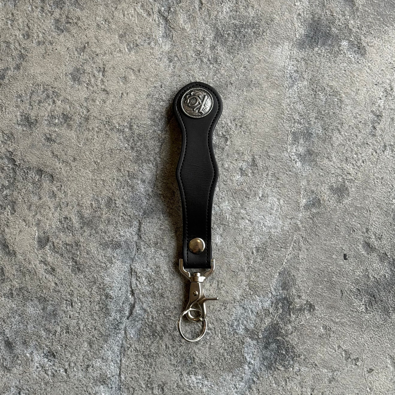 【直営店限定商品】ライダースウォレット リンガー インレイ スティングレイ(ブラック)