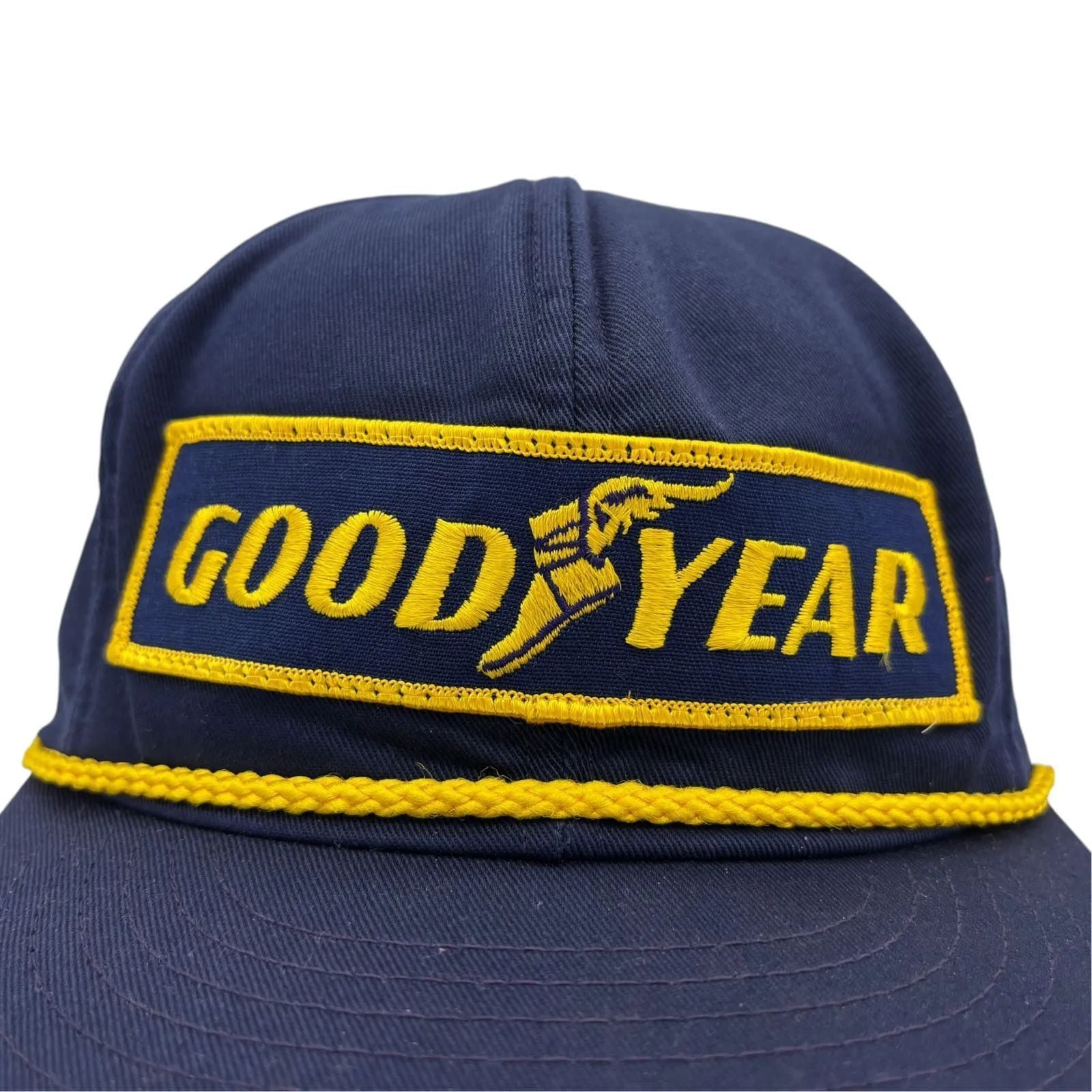 GOOD YEAR グッドイヤー 企業キャップ 80s ネイビー キャップ/帽子】80s-90s GOODYEAR(グッドイヤー) ビンテージ