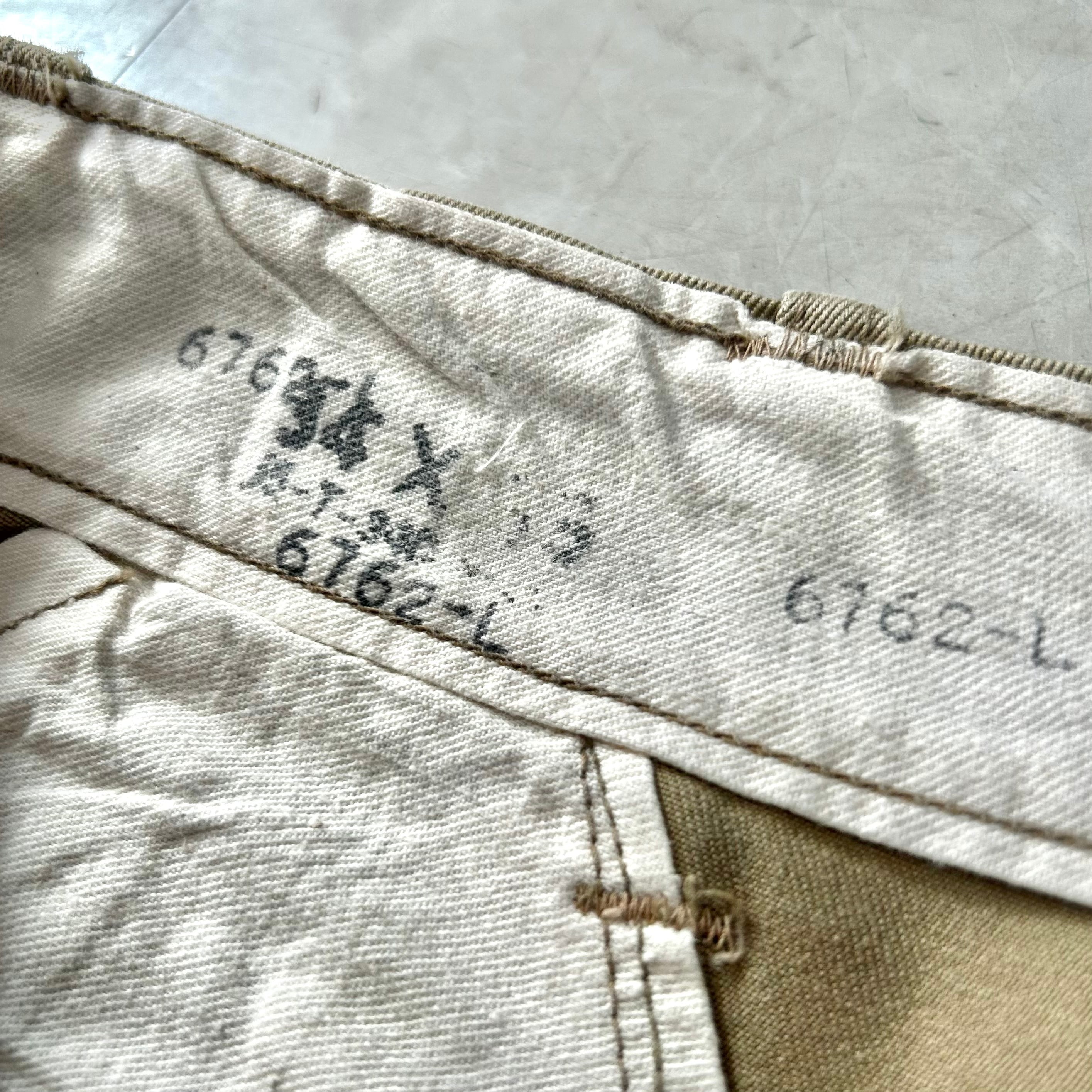 40s US ARMY M-45 45Khaki Chino Trousers 45カーキ チノパン 軍チノ