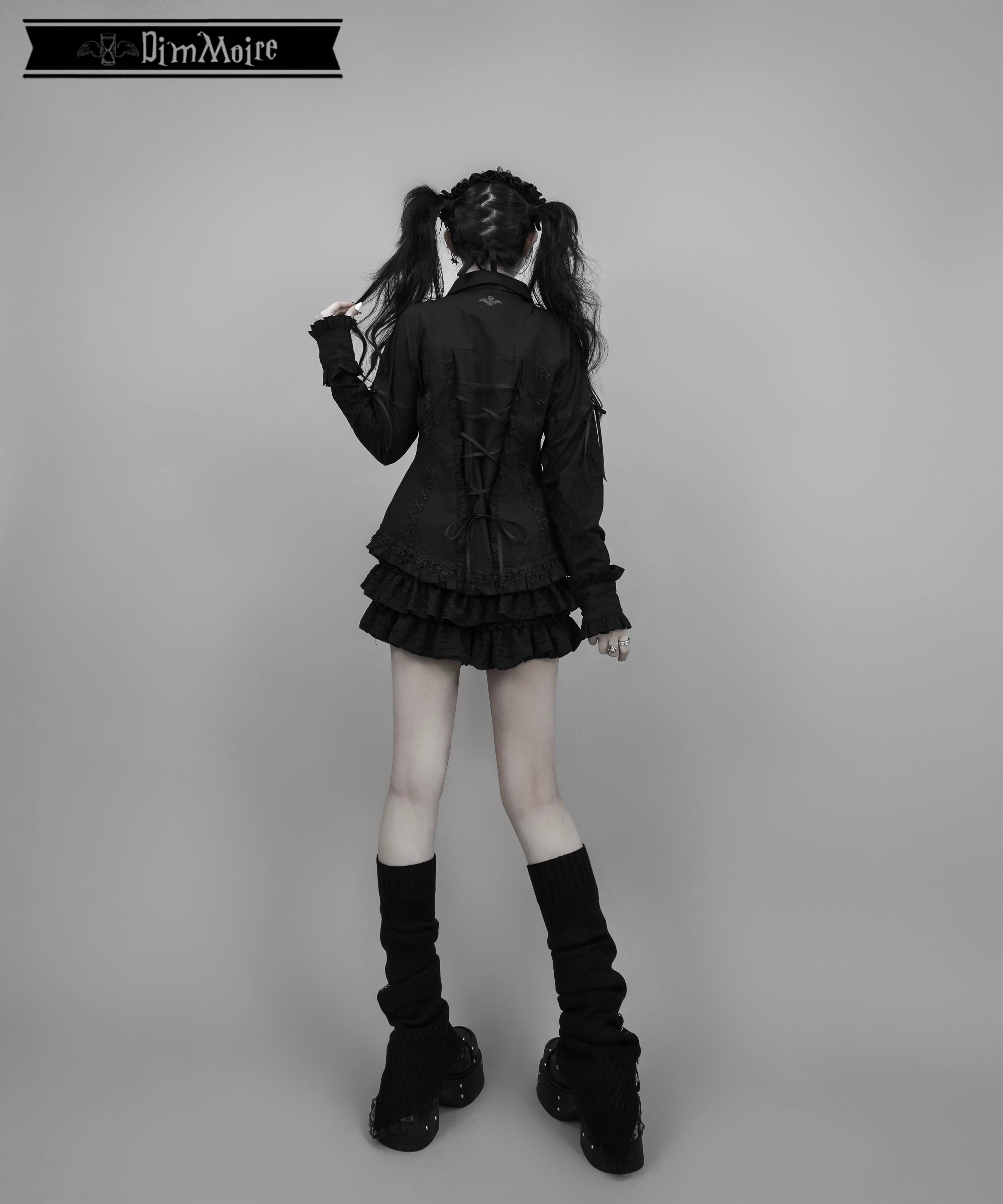 Dimmoire レッグウォーマー black