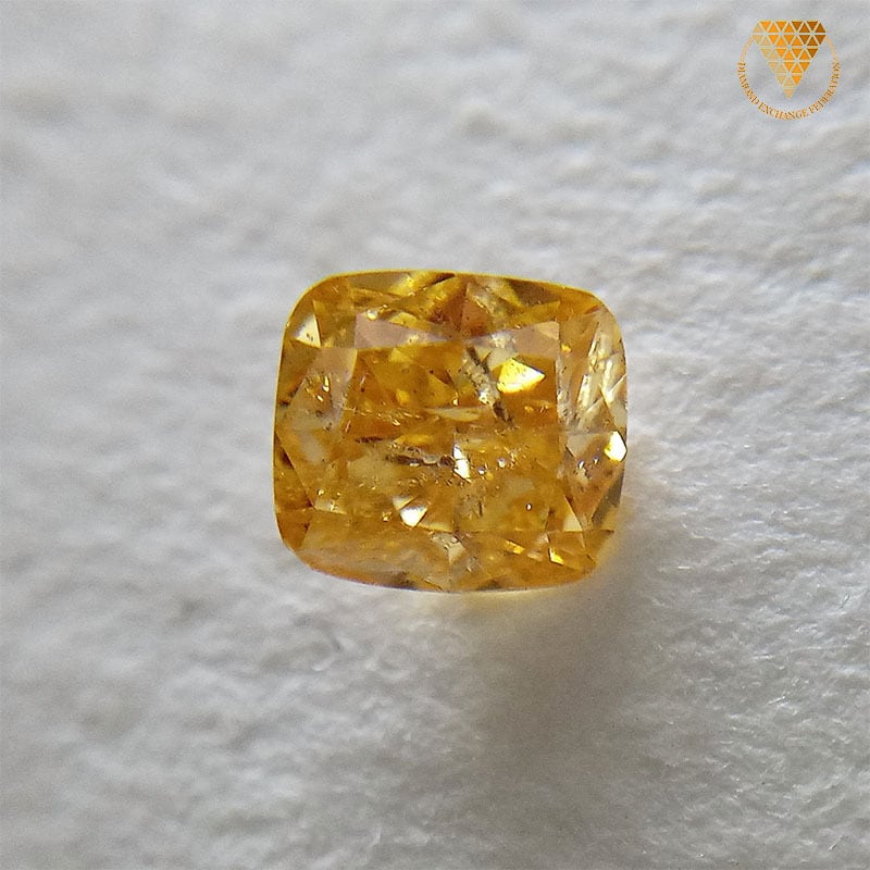 FANCY INTENSE YELLOW 0.321ct ダイヤ ルース