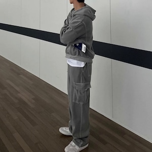 レトロルーズサイドポケット付きスウェットパンツ（別売りでセットアップのパーカあり）　1244
