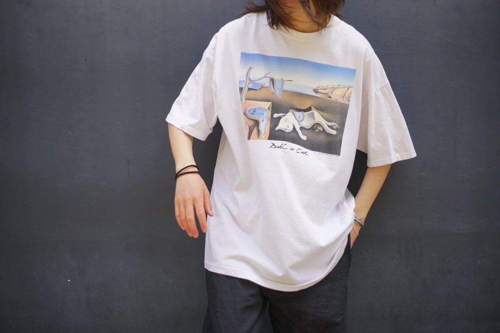 Dalis Cat -Made In USA] Salvador Dali Art Print Parody T-Shirt