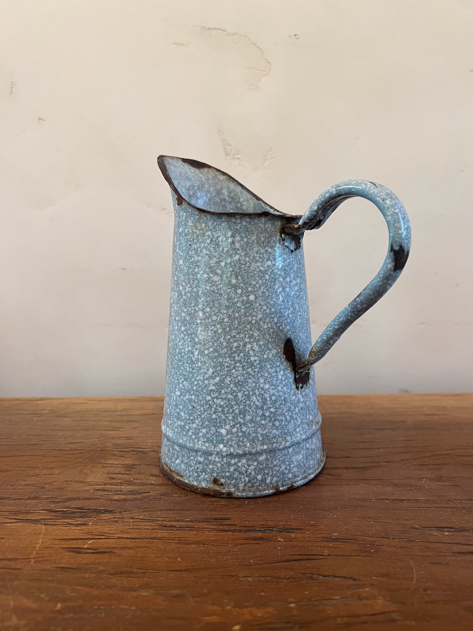 フランスアンティーク 小さいサイズのホーロー製ジャグ