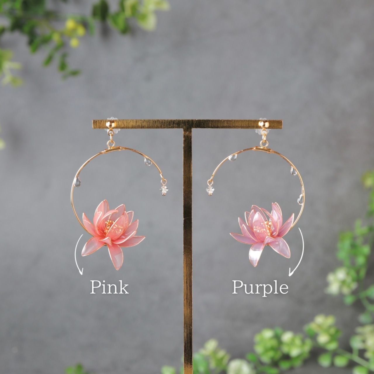 初夏を彩る睡蓮 | Lilly earrings