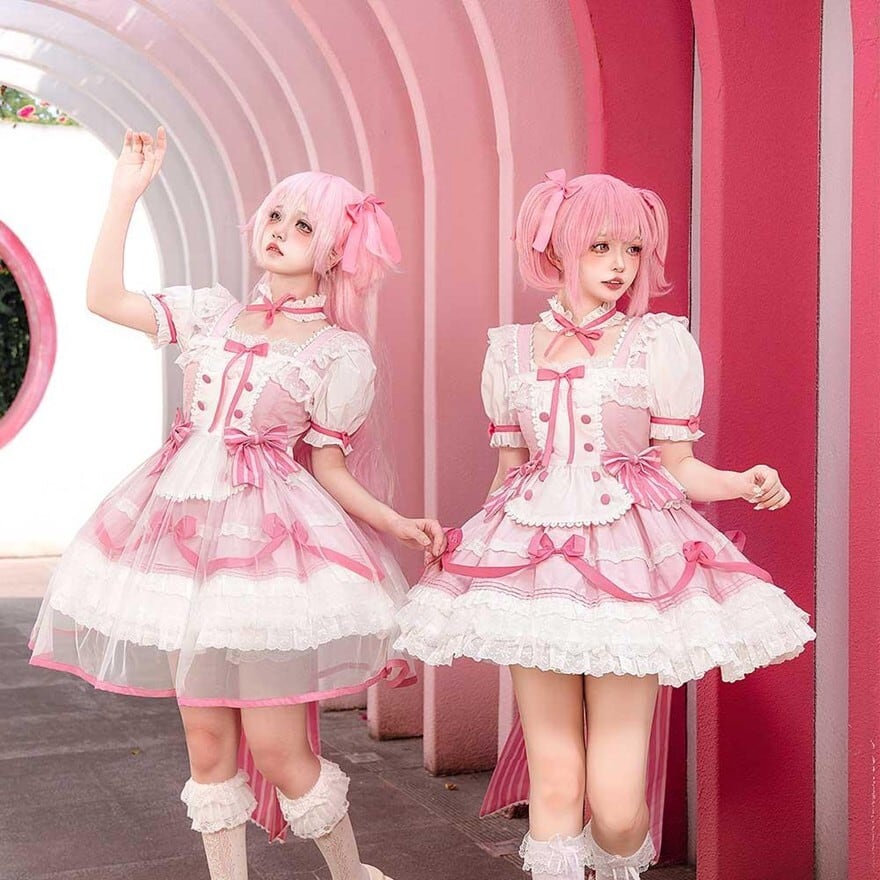 アイドル衣装 セットアップ 3点セット ワンピース バックリボン付き