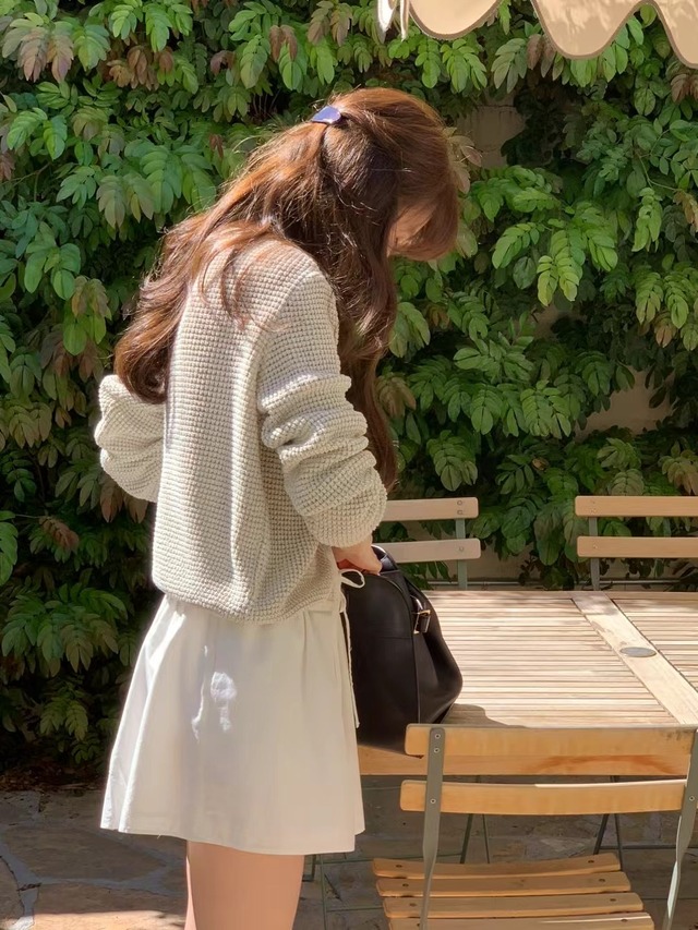 (OUNCE) golden crochet cardigan / 2color