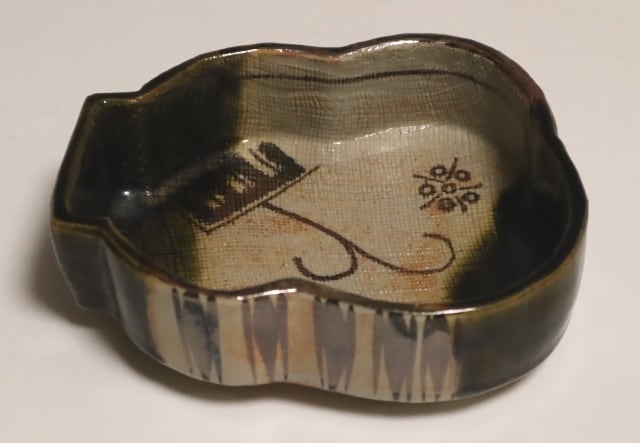 加藤作助 作 織部 銘々皿 10客 向付 懐石料理道具 加藤作助 作 織部 銘々皿 10客 向付 懐石料理道具 - yoshihiko-oekaki