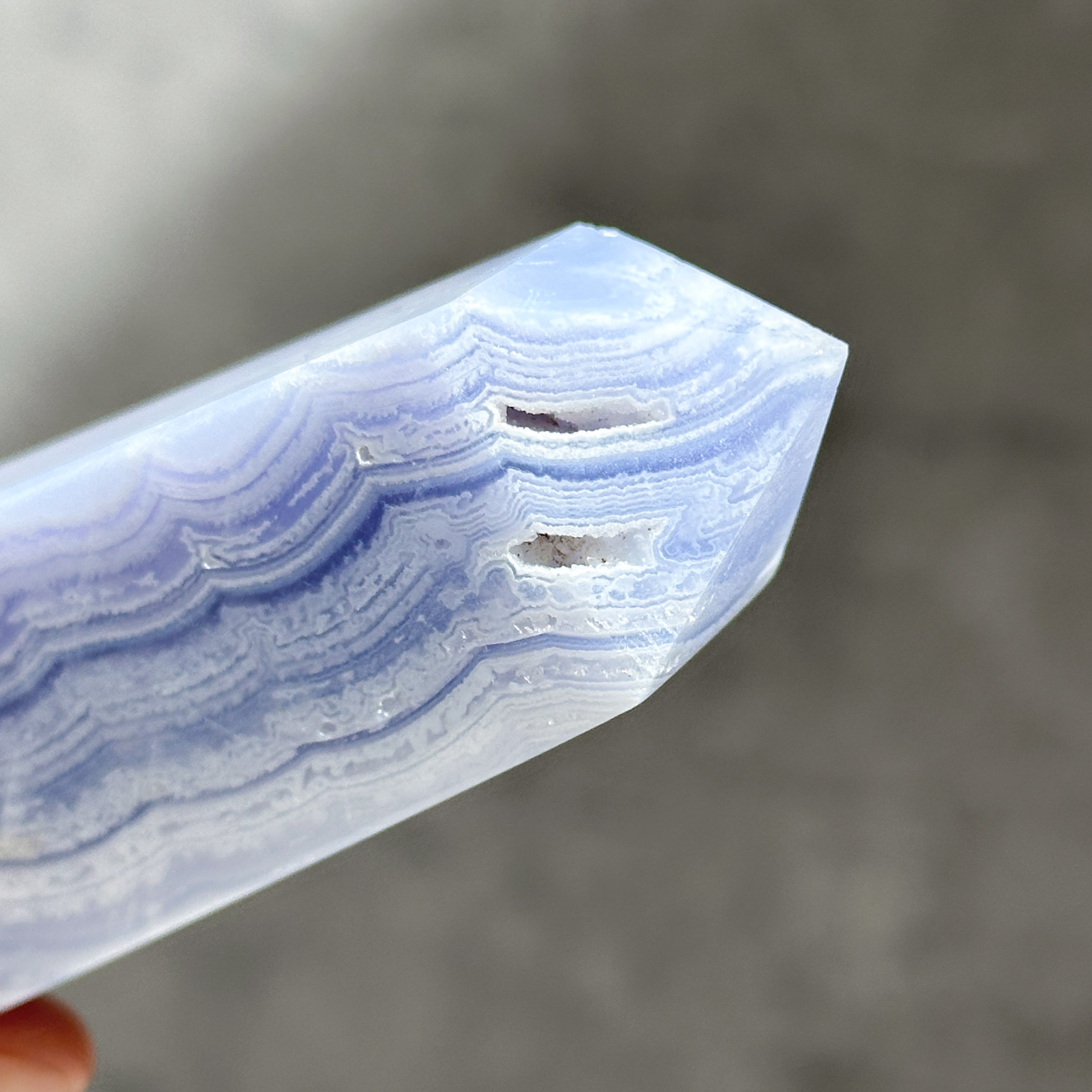 ブルーレースアゲート タワー03◇ Blue Lace Agate ◇天然石・鉱物