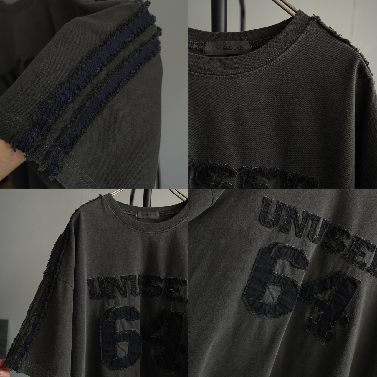 【unused.lab】Sideline denim patch CS/Navy