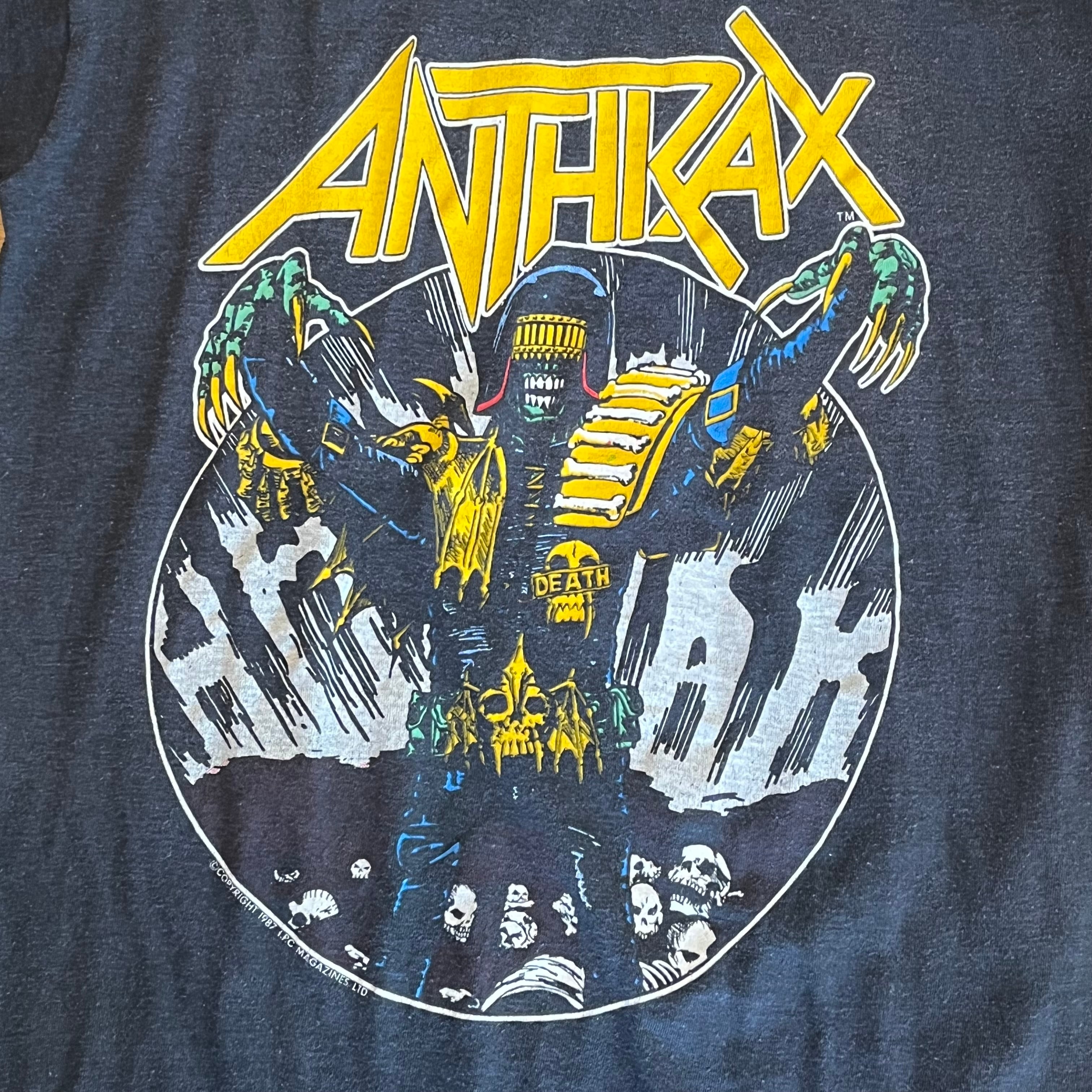 1987 ANTHRAX / AMONG THE LIVING WORLD TOUR PHASE 2 Tシャツ | MAD