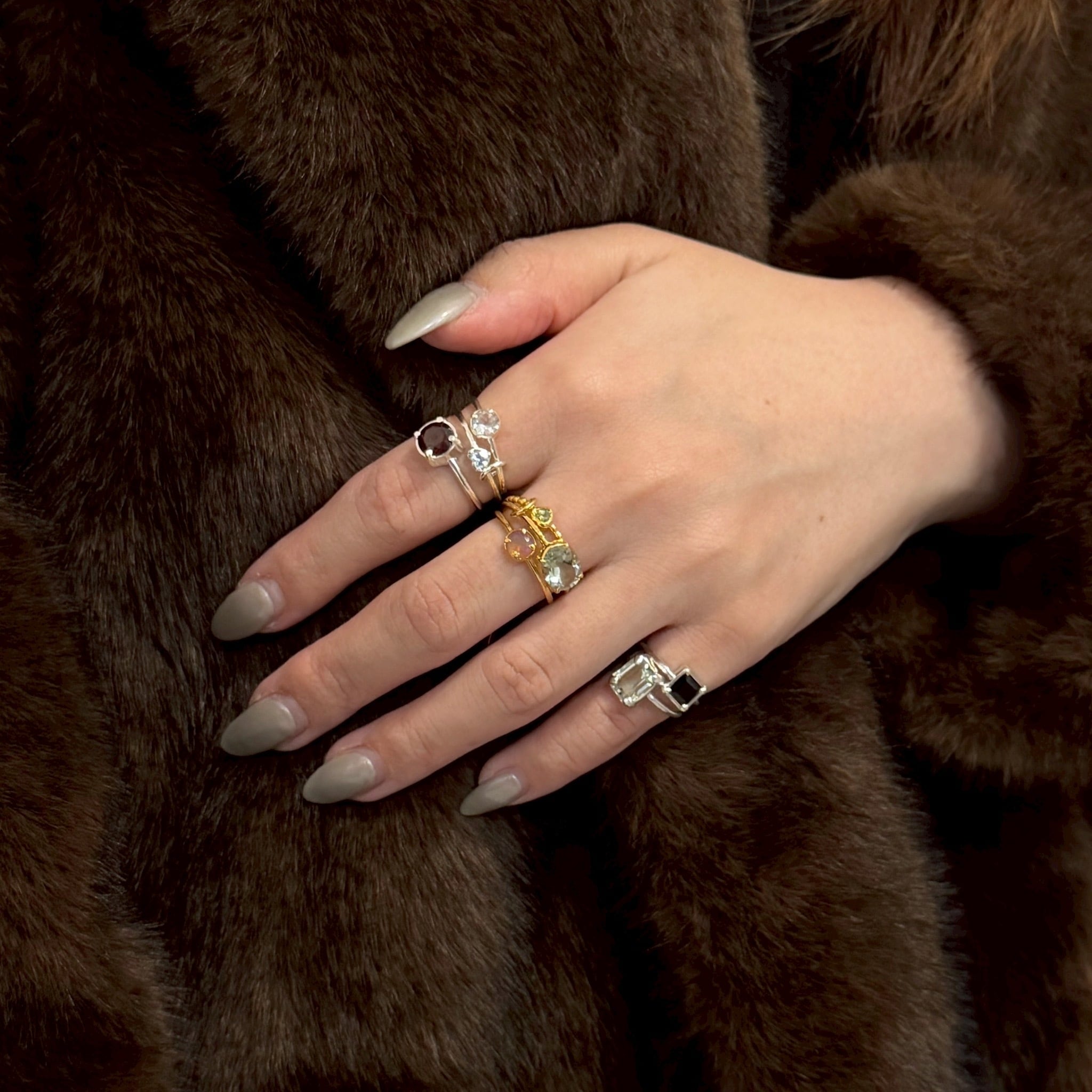 triple mygem ring（K18 coating ver.） | nanagu