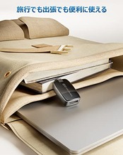 Cable Matters ケーブル収納式 8K USB Type C Displayport 変換アダプタ 4K 144Hz & 8K 60Hz HDR 折り畳み式USB C Displayport 変換アダプタ USB-C Displayport変換アダプタ - Thunderbolt 4 Port & USB4 iPhone 16 MacBook Pro Dell XPS対応