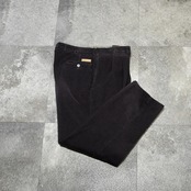 dark brown 2 tuck corduroy pants