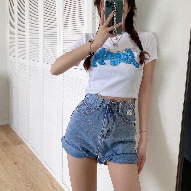 スタンダードスリムプリントTシャツ トップス レトロ ドラファッションホール79863429153