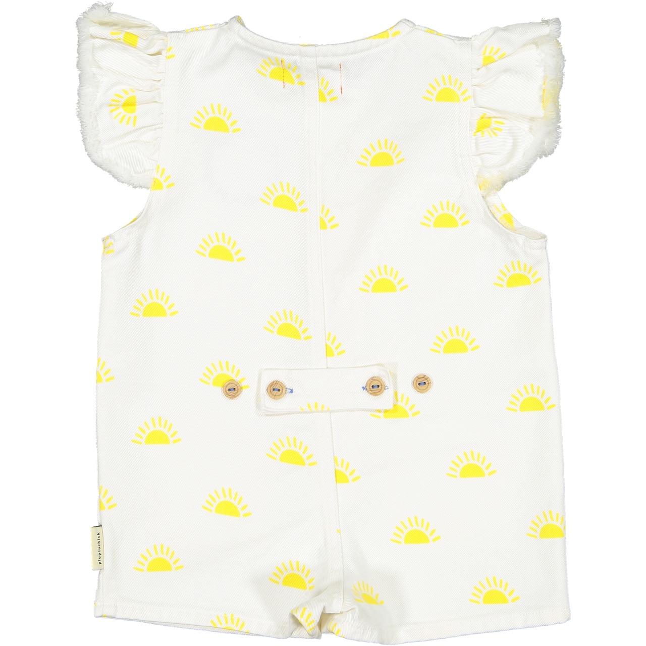 piupiuchick / short jumpsuit w/ frills on shoulders