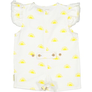 piupiuchick / short jumpsuit w/ frills on shoulders