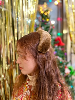 50's/60's vintage fur head dress