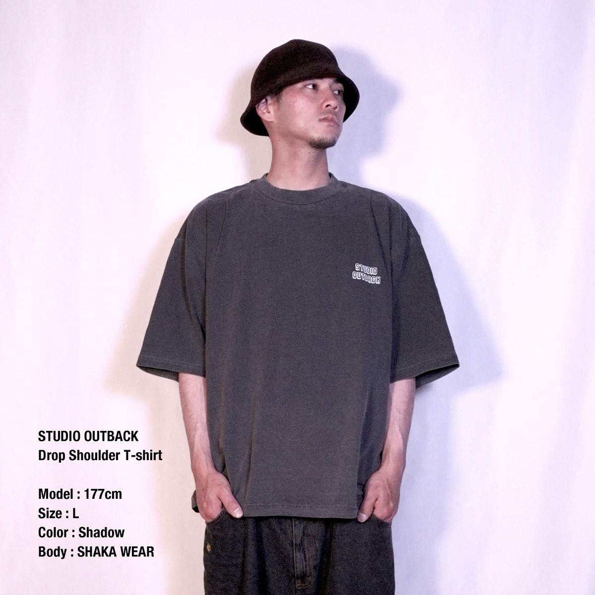 Studio Selection Outback Razor STUDIO OUTBACK Logo Drop Shoulder T-shirt | GREEN OWLS STUDIO