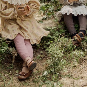 春リブ厚手レギンス4色