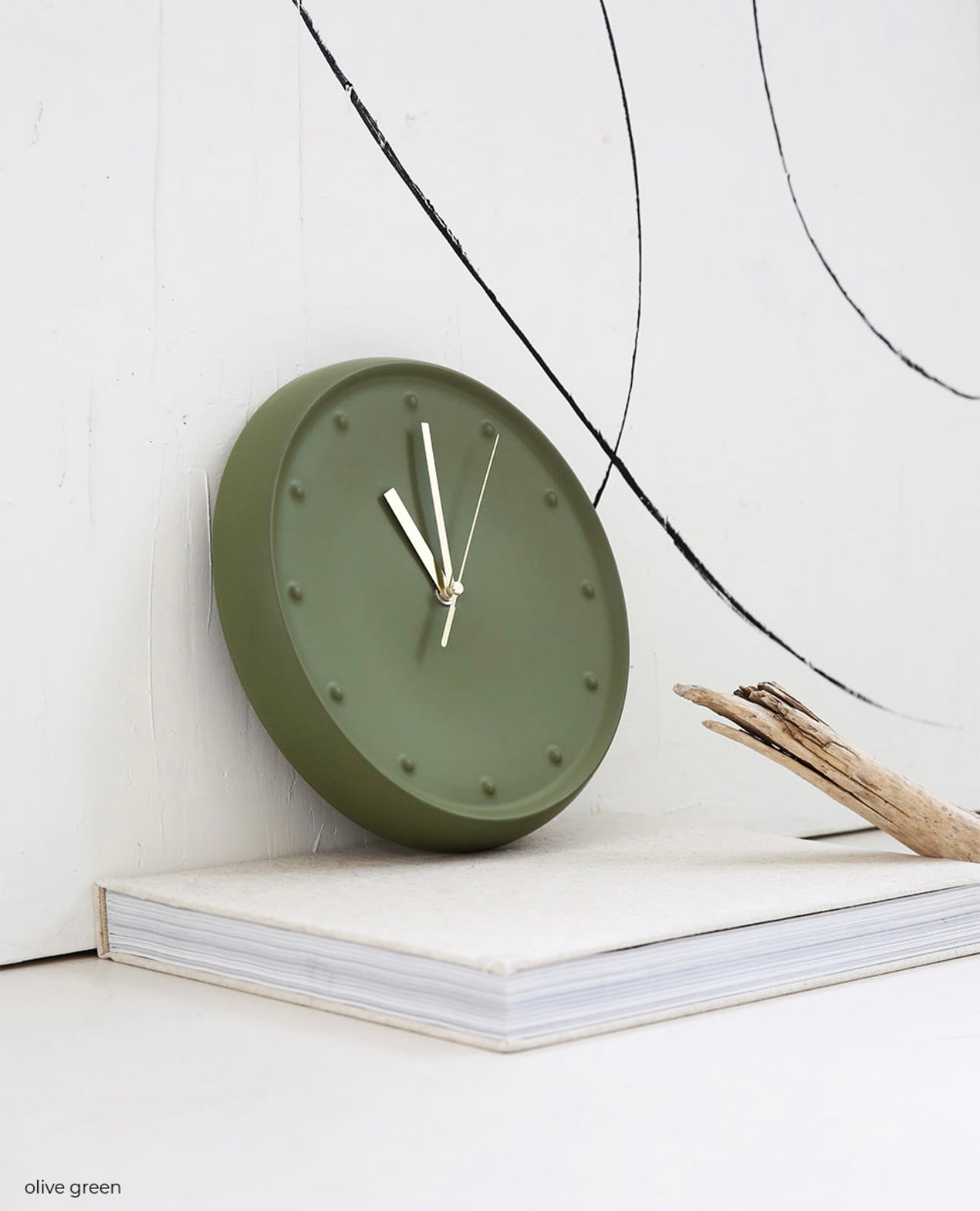 serin clock 4colors / セラミック マット 壁掛け時計 陶器 北欧 韓国