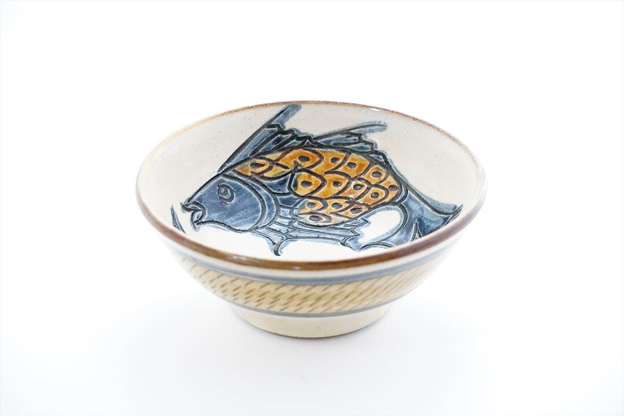 5寸鉢 魚紋