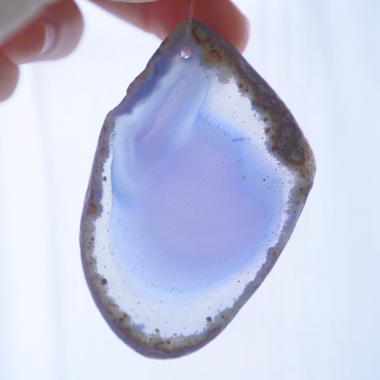 Daybreak Blue 07 - アゲートヒーリングチャイム / Agate Sun Catcher Wind Chime 513