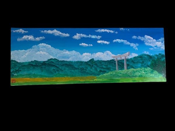 たけの風景画 キャンバスサイズW4 | たけの世界オンラインショップ