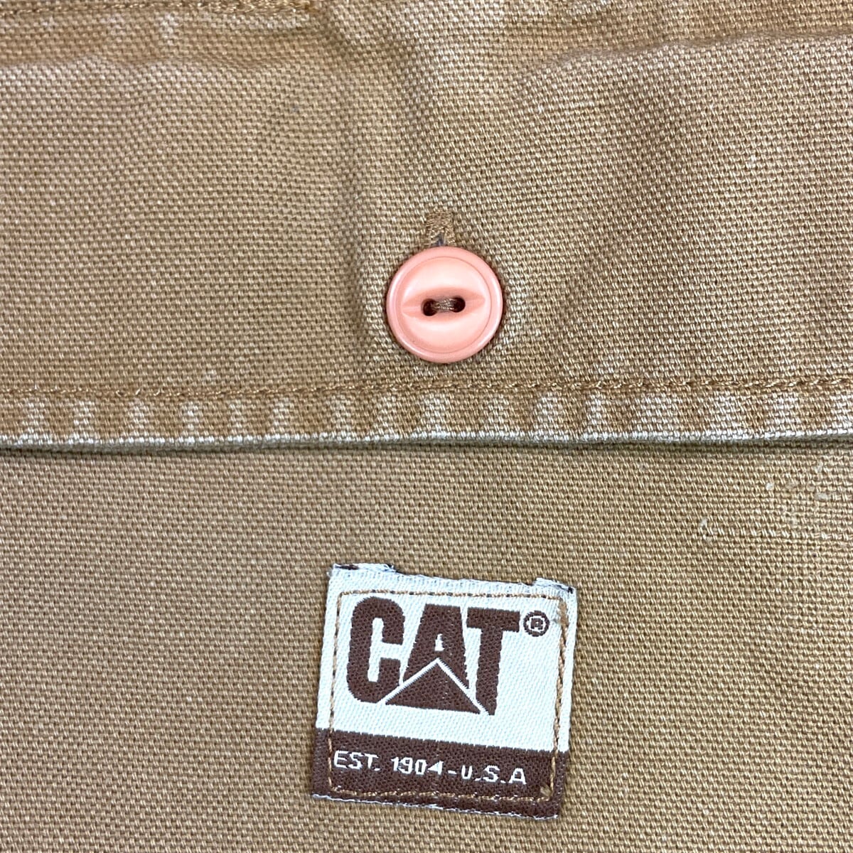 CATERPILLAR ダック地 フルジップ ワークジャケット メンズXL相当 古着