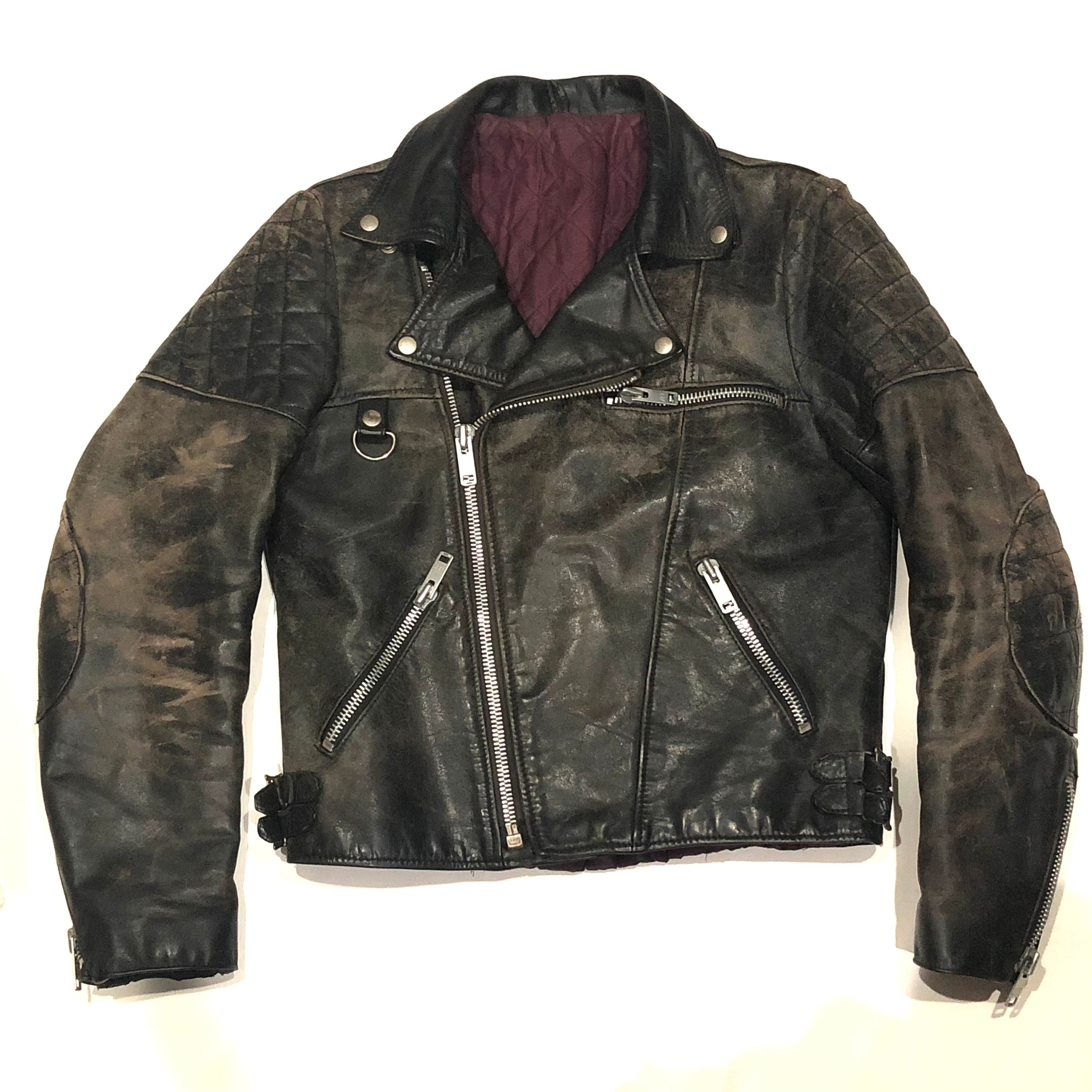 70s vintage leather jacket レザージャケット