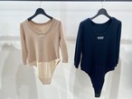 BORDERS at BALCONY KNIT BODY SUIT ニットボディスーツ