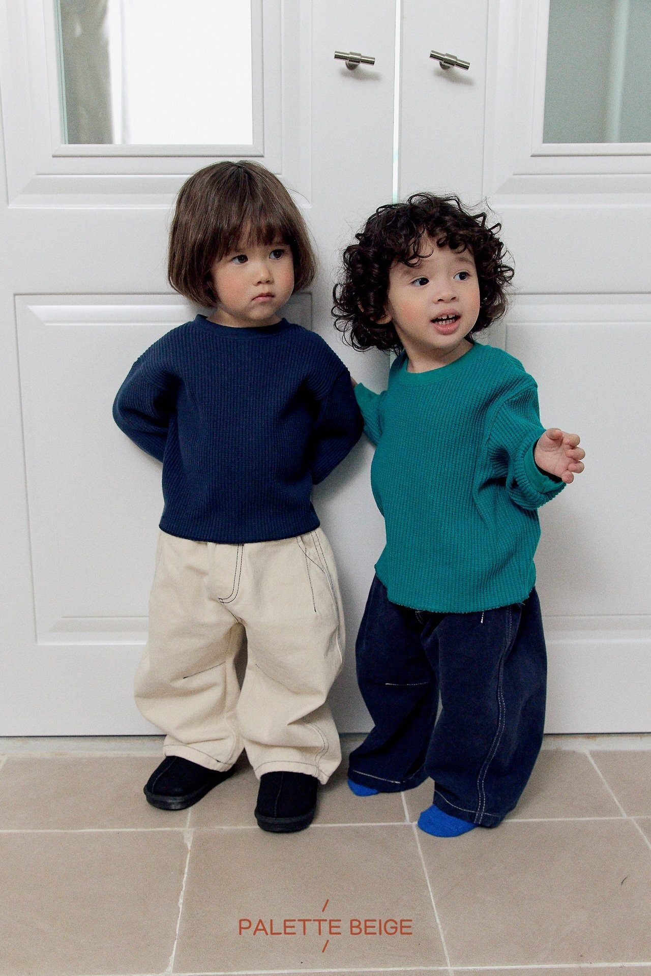 the beige［取寄］curve stitch pants 26winter
