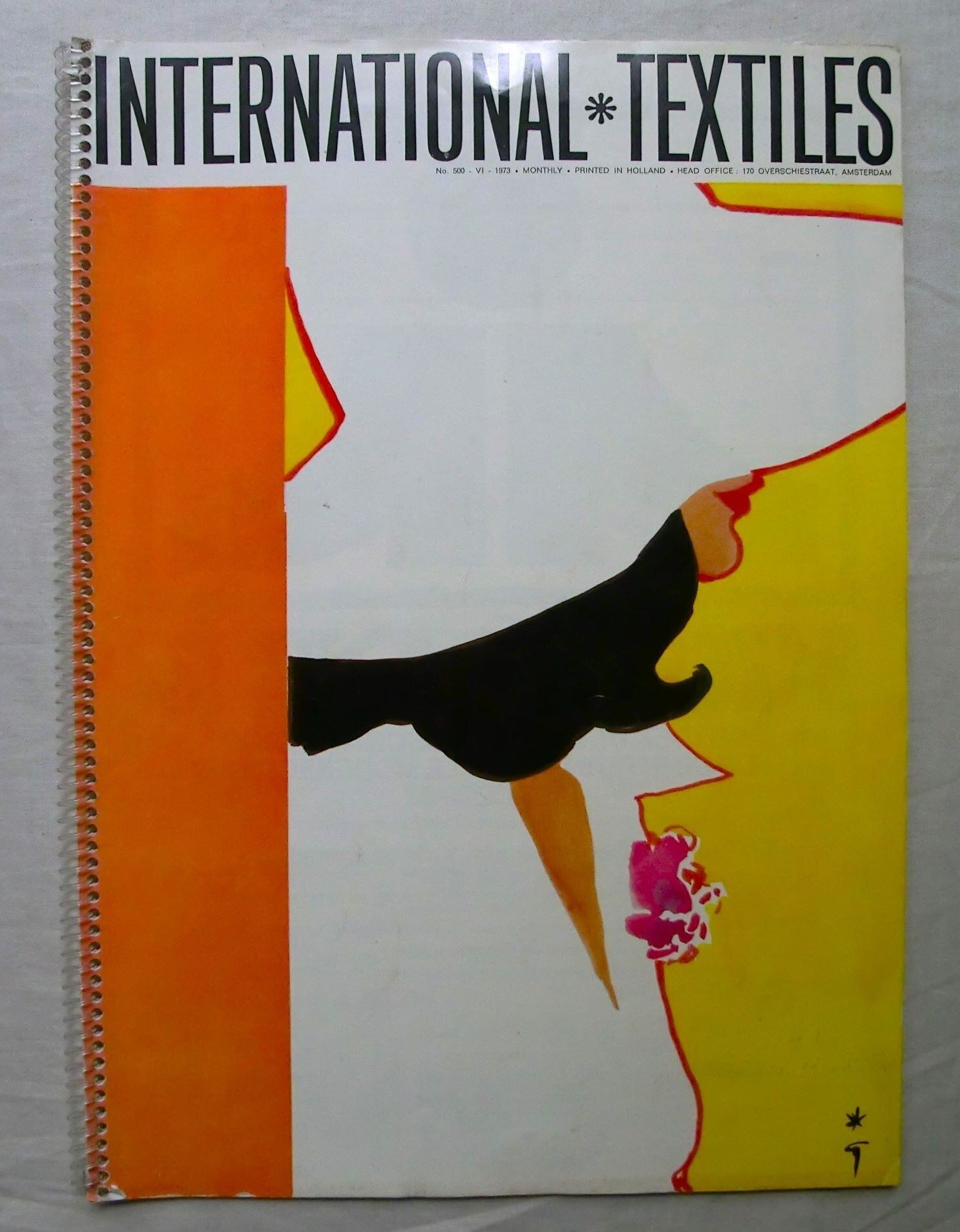 1973年 ルネ・グリュオー 表紙 ファッションイラスト Rene Gruau
