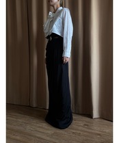 jacquard pattern frill remake shirt-4887-9