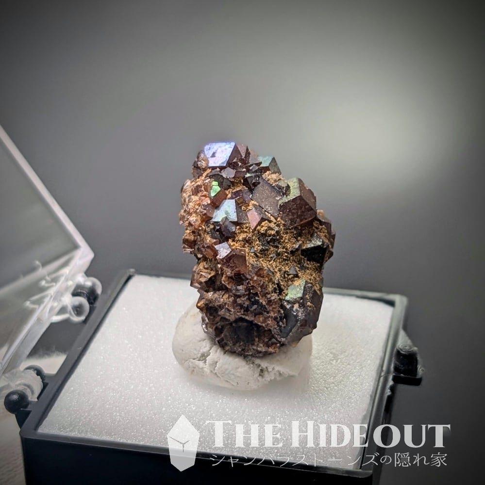 日本国産鉱物標本063 奈良県吉野郡天川村行者還岳レインボーガーネット