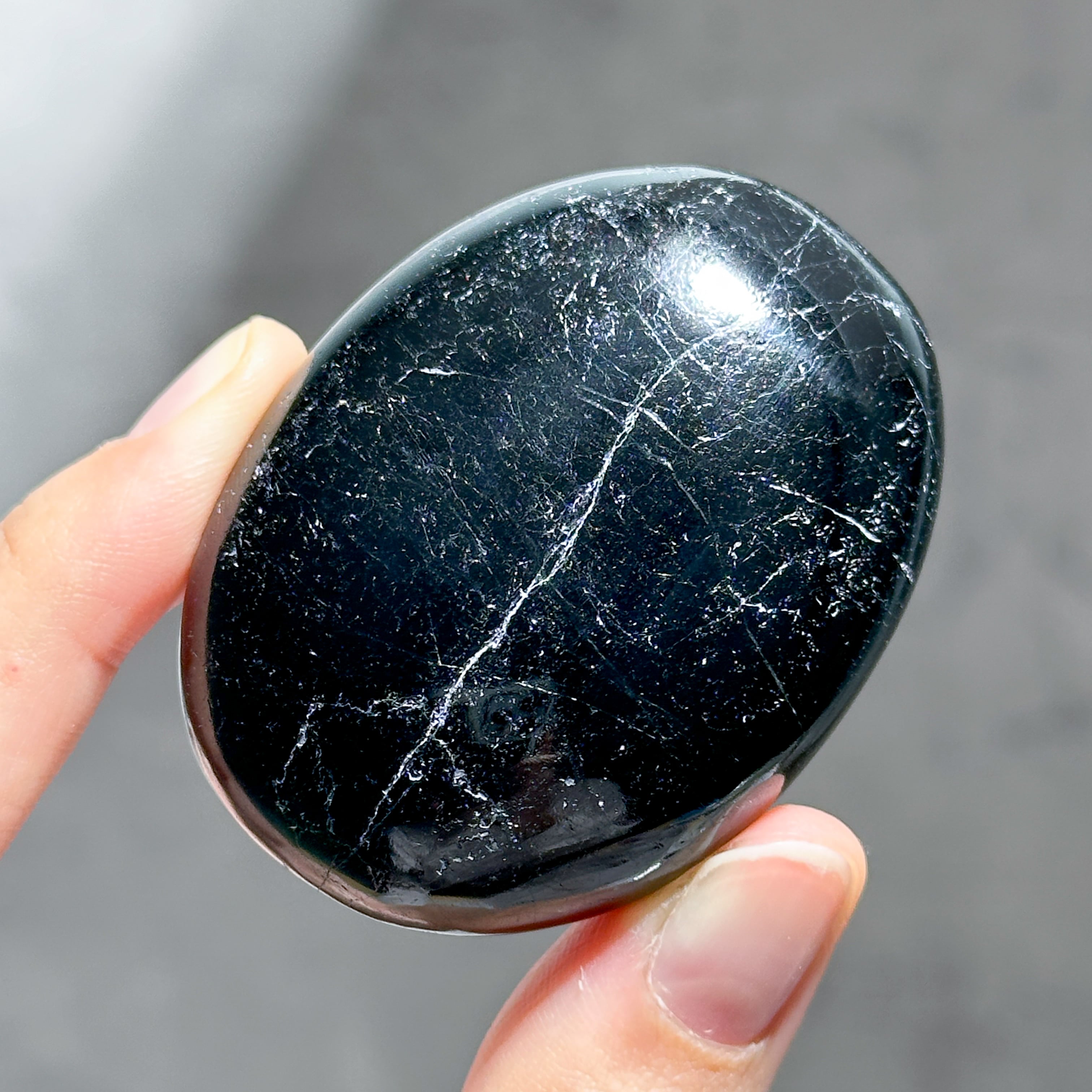 ブラックトルマリン パームストーン12◇ Black Tourmaline palm stone ◇天然石・鉱物・パワーストーン