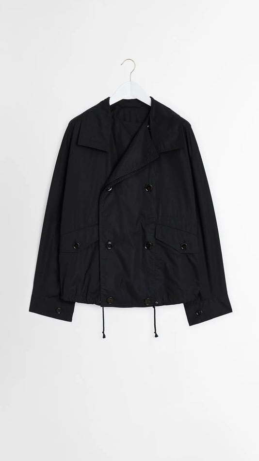 【関税込み】LEMAIRE ブラック Double Flap Light ジャケット LEMAIRE -Double Flap Light Blouson(WR LIGHT VENTILE® COTTON