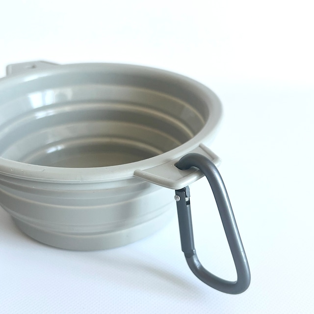 即納　Rubber Travel Bowl Light Grey / maxbone