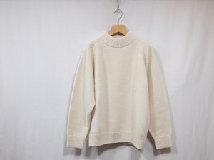 crepuscule”W/G MOCK NECK L/S NATURAL”