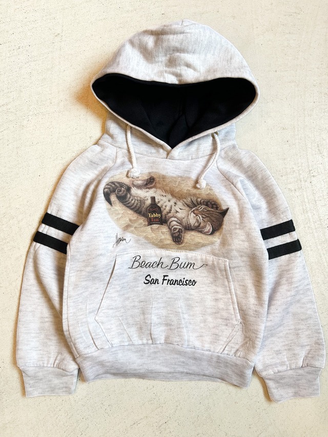 【110cm】VINTAGE 90's 猫 スウェット【10027】