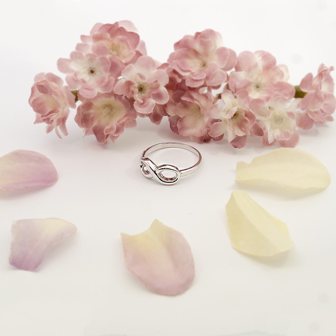 【18金 プラチナ インフィニティリング】K18 Pt950 ゴールドリング プラチナリング ファッションリング INFINITE RING S00N18-R